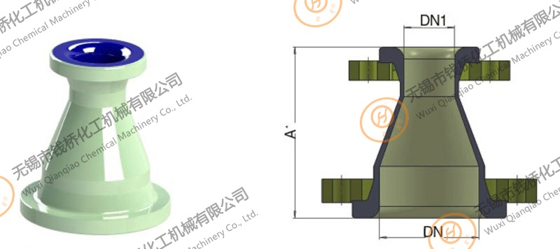搪玻璃異徑管圖